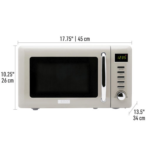 HADEN .7 Cu. 700Watt Countertop Microwave With 5 Power Levels